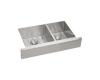Elkay ECTRUF32179RDBG Stainless Steel Double Bowl Apron Front Undermount Kitchen Sink Kit