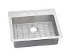 Elkay ECTSRAD25226BGFR2 Stainless Steel Single Bowl Dual / Universal Mount Kitchen Sink Kit