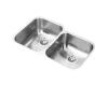 Elkay EGUH3120R Stainless Steel Double Bowl Undermount Kitchen Sink