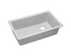Elkay ELGU13322WH0 White Granite Single Bowl Undermount Kitchen Sink