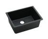 Elkay ELGU2522BK0 Black Granite Single Bowl Undermount Kitchen Sink