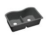 Elkay ELGULB3322GY0 Dusk Grey Granite Double Bowl Undermount Kitchen Sink