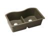 Elkay ELGULB3322MC0 Mocha Granite Double Bowl Undermount Kitchen Sink