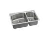 Elkay LKHSR2509RPD0 Stainless Steel Double Bowl Dual / Universal Mount Kitchen Sink Kit