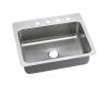 Elkay LSR27222 Stainless Steel Single Bowl Dual / Universal Mount Kitchen Sink