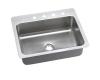 Elkay LSR27224 Stainless Steel Single Bowl Dual / Universal Mount Kitchen Sink