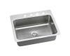 Elkay LSR2722PD0 Stainless Steel Single Bowl Dual / Universal Mount Kitchen Sink Kit