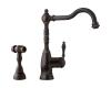 Franke FHF160 Farm House Old World Bronze Single Handle Side Spray Kitchen Faucet