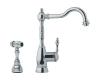 Franke FHF180 Farm House Satin Nickel Single Handle Side Spray Kitchen Faucet