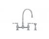 Franke FF6000A Manor House Chrome Two Handle Bridge Faucet with Sidespray