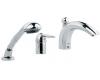 Grohe Eurofresh 19 196 000 Chrome Thermostatic Roman Tub Filler with Handheld Shower