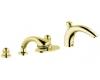 Grohe Europlus II 19 999 R00 Polished Brass Thermostatic Roman Tub Filler with Handheld Shower