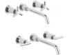 Grohe Atrio 20 139 EN0 Brushed Nickel 3-Hole Wall Mount Vessel Faucet Trim
