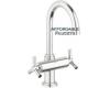 Grohe Atrio 21 027 EN0+18 026 EN0 Brushed Nickel Centerset Bath Faucet with Pop-Up & Spoke Handles