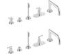 Grohe Atrio 21 059 EN0 Brushed Nickel Thermostatic Roman Tub Filler with Handheld Shower
