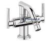 Grohe Atrio 24 017 BE0+18 027 BE0 Sterling Centerset Bidet Faucet with Lever Handles