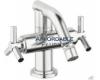 Grohe Atrio 24 017 EN0+18 026 EN0 Brushed Nickel Centerset Bidet Faucet with Spoke Handles