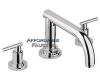 Grohe Atrio 25 048 BE0+18 034 BE0 Sterling Roman Tub Filler with Lever Handles