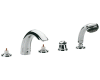 Grohe Talia 25 597 000 Chrome Roman Tub Filler with Handheld Shower
