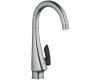 Grohe K4 30 004 KD0 Stainless Steel/Soft Black Basin/Pillar Tap