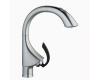 Grohe K4 32 071 KD0 Stainless Steel/Soft Black Dual-Spray Pull-Out Kitchen Faucet