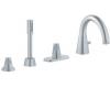 Grohe F1 34 142 BK0 ALU-XT Thermostatic Roman Tub Filler with Handheld Shower