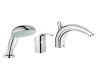 Grohe Eurosmart 32 644 001  3-hole tub filler w hand showe