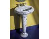 Kohler Ankara K-14007-TF-96 Biscuit Design on Revival Pedestal Lavatory