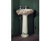 Kohler Peonies & Ivy K-14012-PS-96 Biscuit Design on Revival Pedestal Lavatory