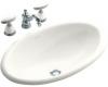 Kohler Garland K-14156-0 White Design on Vintage Self-Rimming Lavatory