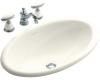 Kohler Garland K-14156-G9 Sandbar Design on Vintage Self-Rimming Lavatory