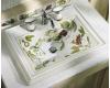 Kohler Crimson Topaz K-14229-TC-0 White Design on Memoirs Self-Rimming Lavatory