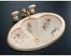 Kohler Prairie Flowers K-14271-WF-96 Biscuit Design on Cantata Self-Rimming Lavatory