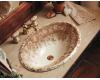 Kohler Tale of Briar Rose K-14274-BR-96 Biscuit Design on Centerpiece Self-Rimming Lavatory
