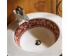 Kohler Plum Blossom K-14284-BL-0 White Design on Camber Self-Rimming Lavatory with 10" Centers
