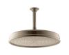 Kohler K-13694-BV Vibrant Brushed Bronze Traditional 12" Round Rain Showerhead
