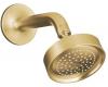 Kohler Purist K-14418-BGD Vibrant Moderne Brushed Gold Single-Function Showerhead, Arm and Flange