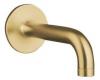 Kohler Purist K-14427-BGD Vibrant Moderne Brushed Gold Wall-Mount Non-Diverter Bath Spout, 90-Degrees