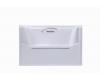 Kohler Elevance K-1914-GRB-0 White Bubblemassage Rising Wall Bath with Right-Hand Drain Included and Installed Grab Bar