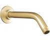 Kohler MasterShower K-7397-BGD Vibrant Moderne Polished Gold Showerarm and Flange, 7-1/2" Long