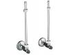 Kohler K-7607-CP Polished Chrome Pair 3/8" Npt Angle Supply with Annealed Vertical Tube and Loose-Key Stop