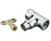 Kohler K-7679-CP Polished Chrome Straight Stop with Loose-Key and 1/2" Npt