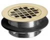 Kohler K-9132-PGD Vibrant Moderne Polished Gold Shower Drain, for Use with Plastic Pipe, Gasket Included