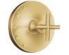 Kohler Purist K-T14423-3-BGD Vibrant Moderne Brushed Gold Rite-Temp Valve Trim with Cross Handle