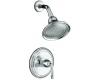 Kohler Devonshire K-T396-4E-BN Vibrant Brushed Nickel Rite-Temp Pressure-Balancing Shower Faucet Trim, Valve Not Included