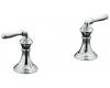 Kohler Devonshire K-T413-4-BRZ Oil-Rubbed Bronze Deck-/Rim-Mount Bath Faucet Trim with Lever Handles, Valve Not Included