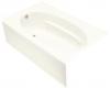Kohler Windward K-1112-LA-NY Dune 5' Whirlpool with Integral Apron and Left-Hand Drain