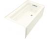 Kohler Archer K-1122-RA-NY Dune 5' Whirlpool with Comfort Depth Design, Integral Apron and Right-Hand Drain, Less Heat