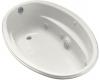 Kohler ProFlex 1146-CK-0 White 6040 Oval Whirlpool Bath Tub with Custom Pump Location