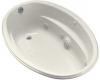Kohler ProFlex 1146-HK-96 Biscuit 6040 Oval Whirlpool Bath Tub with Custom Pump Location and Heater